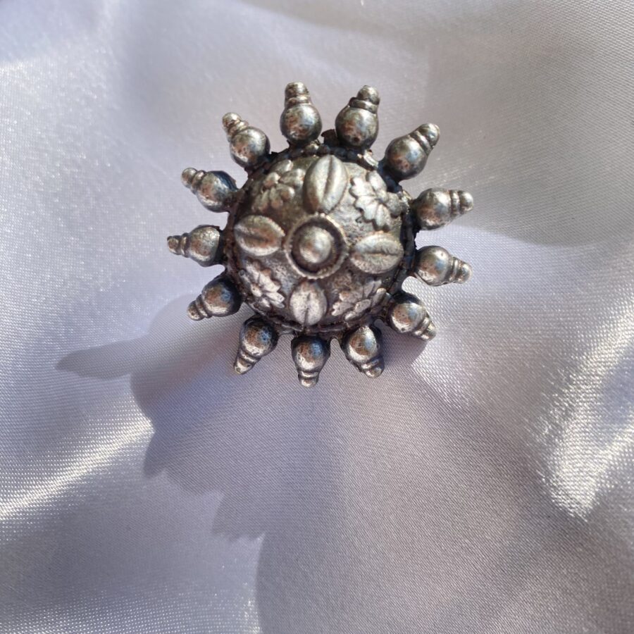 silver oxidised ring