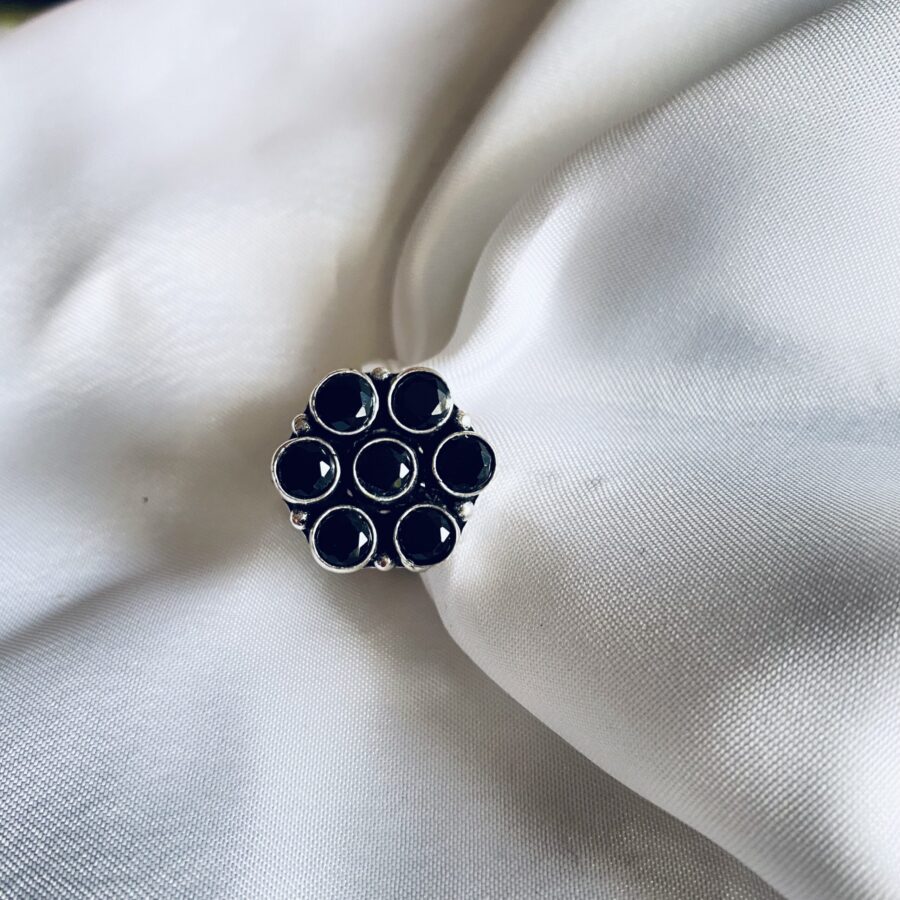 Black Natural Stone Ring Black Natural Stone Ring