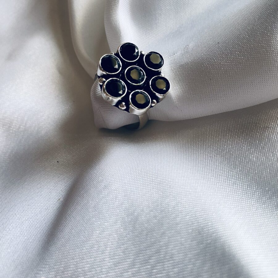 Black Natural Stone Ring Black Natural Stone Ring