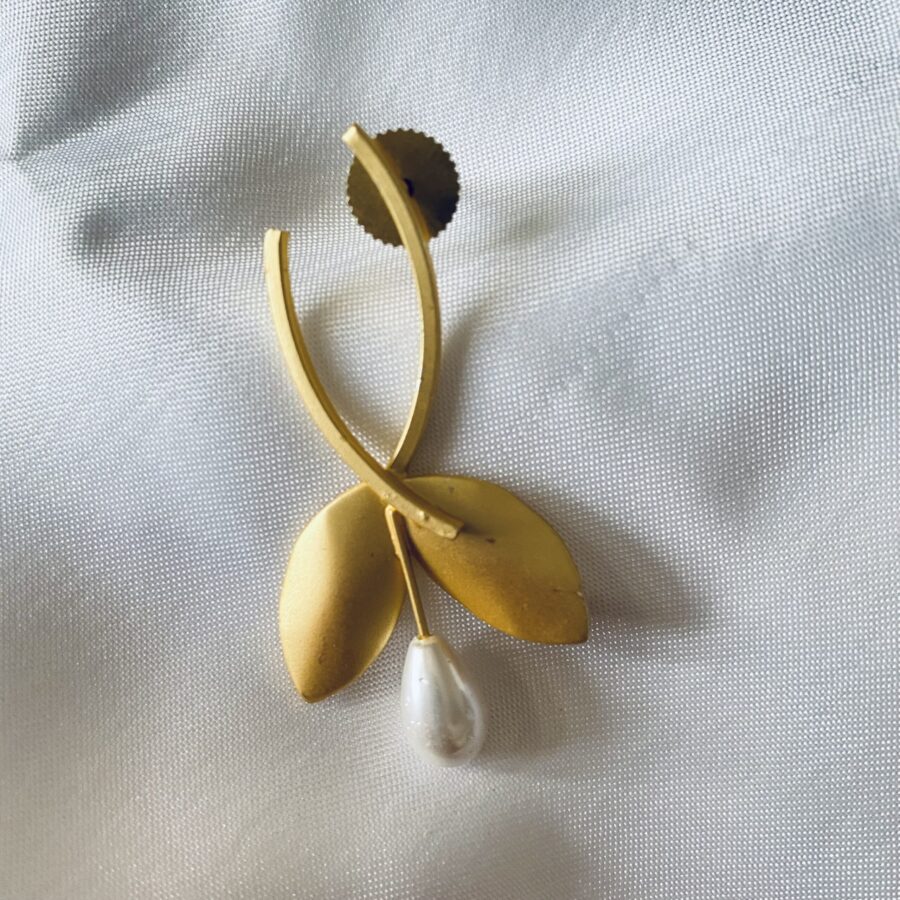 Gold Plated Pearl Statement earrings