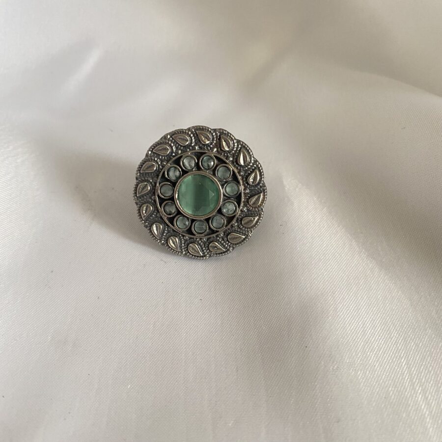 Combination Ring Of 2 Colour Stones Combination Ring Of 2 Colour Stones