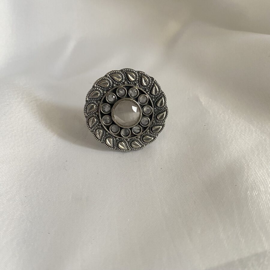 Combination Ring Of 2 Colour Stones Combination Ring Of 2 Colour Stones