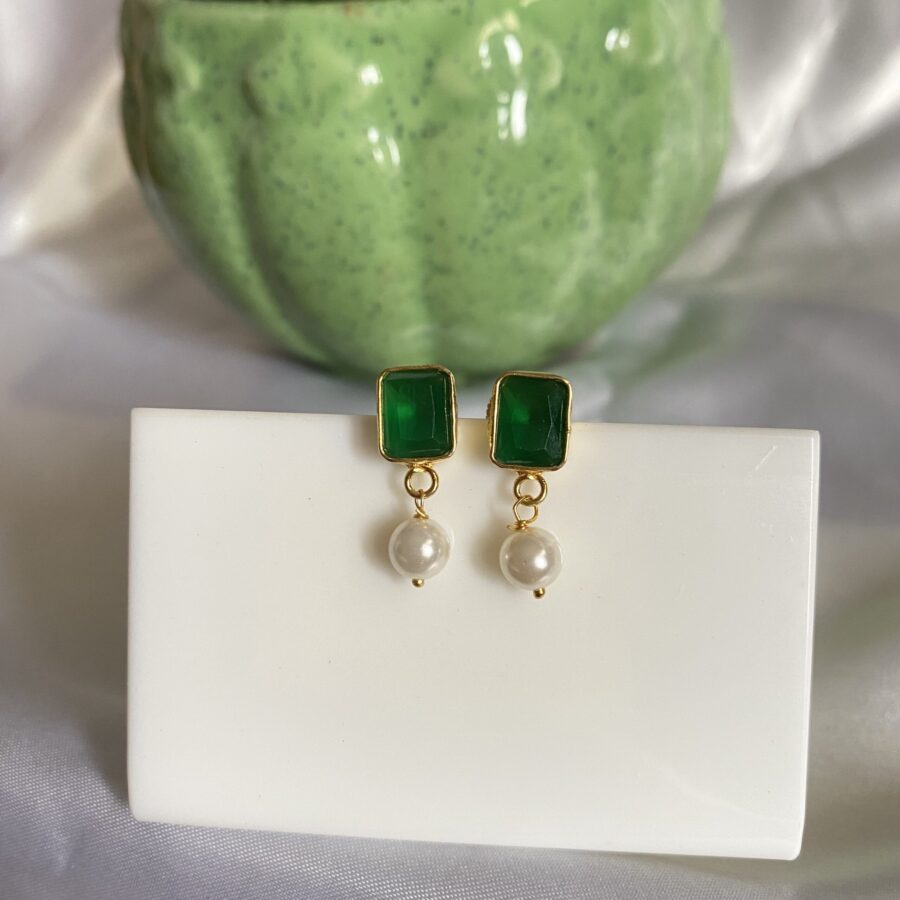 Pearl Drop on Small Studs