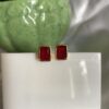 Rectangle Natural Stone Studs