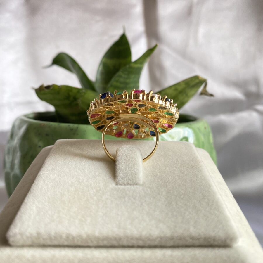 Gold Plated Multicolour Ring