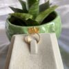 Zirconia Stone Flower Shape Ring