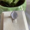 Diamond Shape Stone Ring With AD