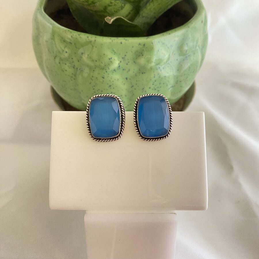 Rectangular Stone Studs