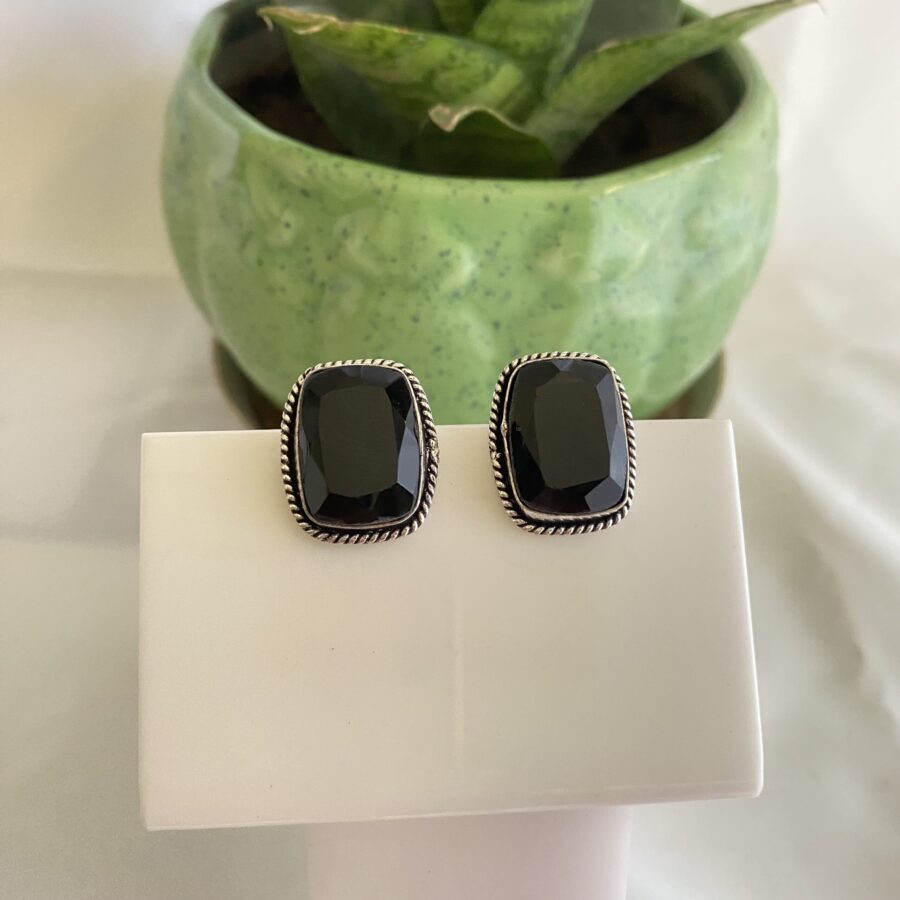 Rectangular Stone Studs