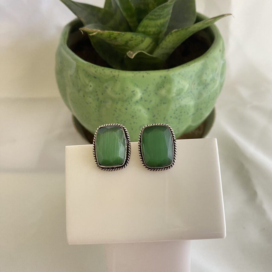 Rectangular Stone Studs